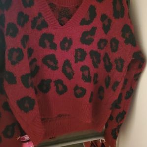 Off the shoulder chetta sweater